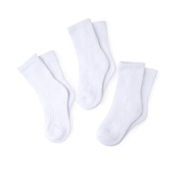 Medias Crew Blancas GimboKids – Pack de 3 Pares